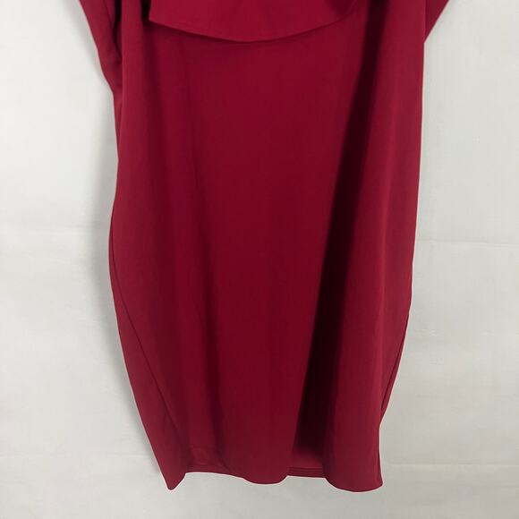 Libian Womens Dress 3X Vtg Ruffle Overlay Party Cocktail Wedding Guest Stretch - Picture 4 of 9